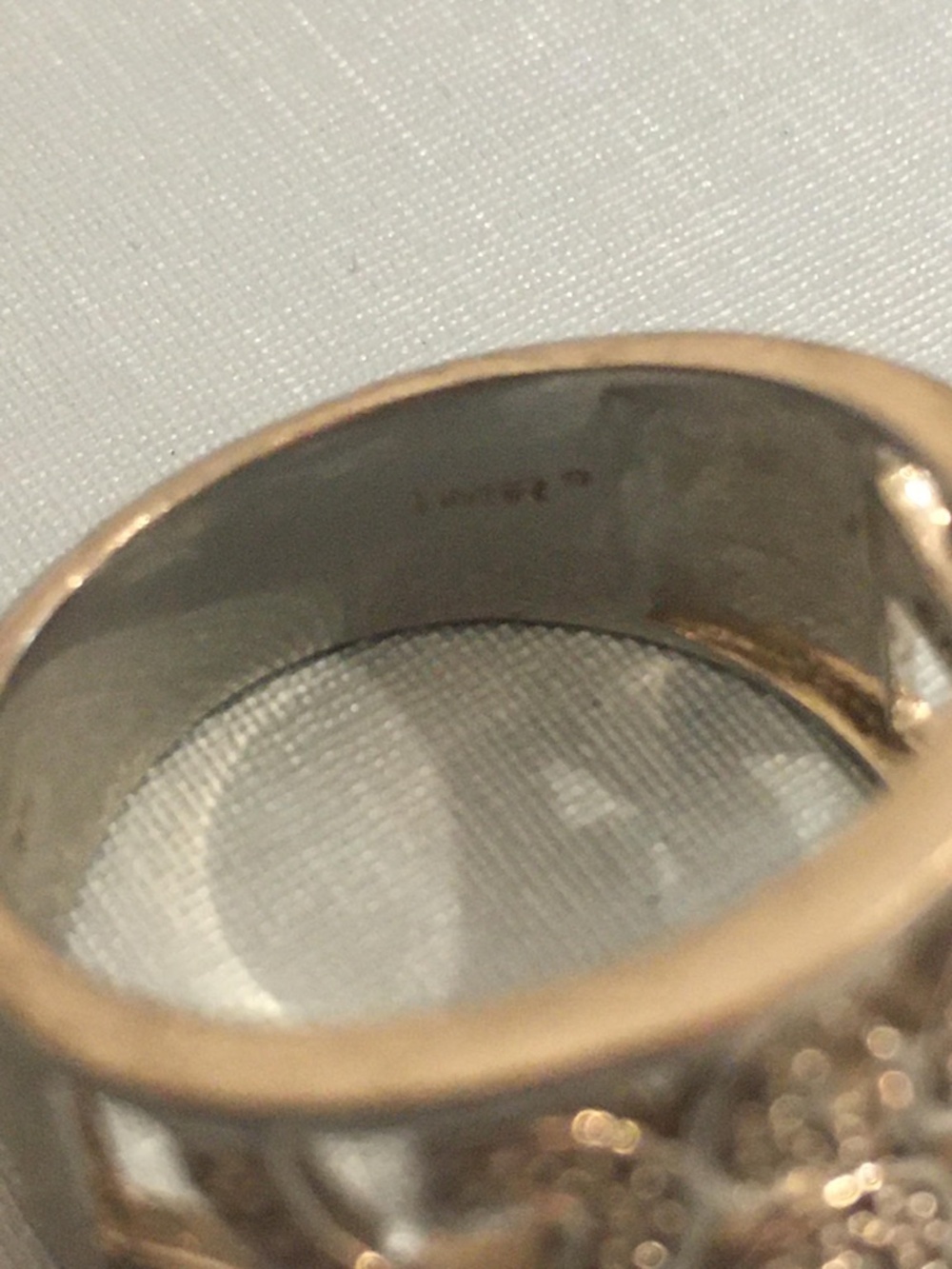 925 Sterling Silver w box, Diamond Ring Size 6 - Picture 6 of 6